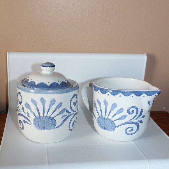 - Corelle Tea Set Oceanview/ Meditteraneo  Pattern - Picture 2 of 5